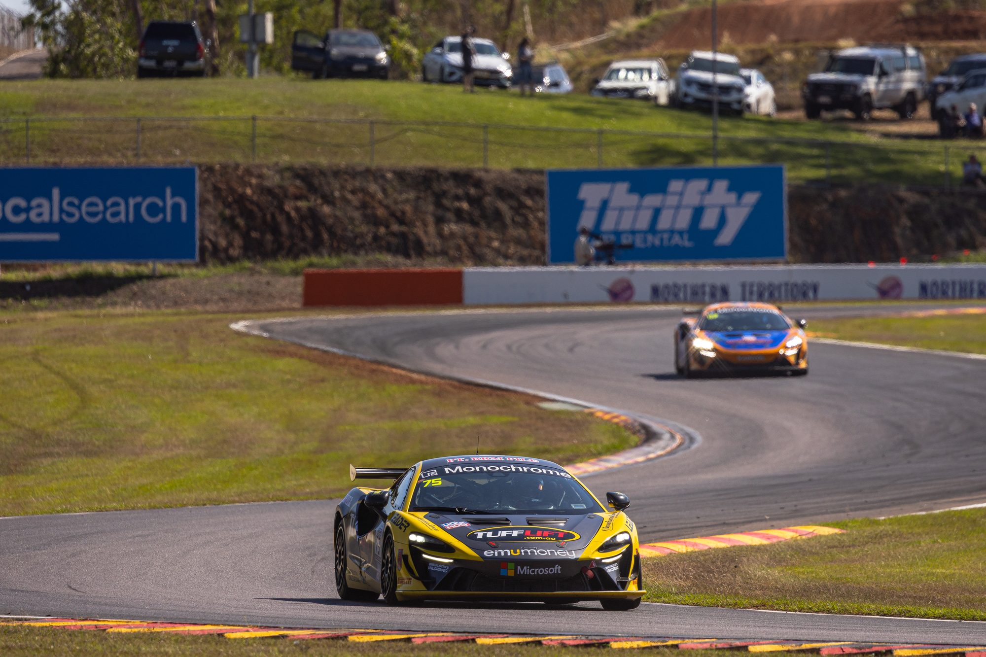 TSM McLaren through corner